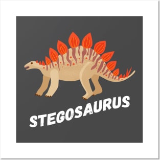 Cute Stegosaurus Dinosaur Design Posters and Art